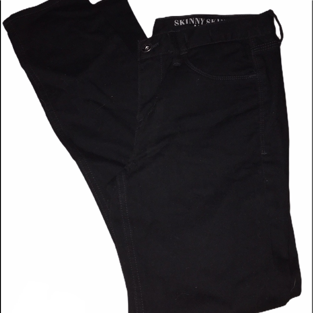 Black Skinny Skinny Ankle Pants Sz 26  31”w x 28”L